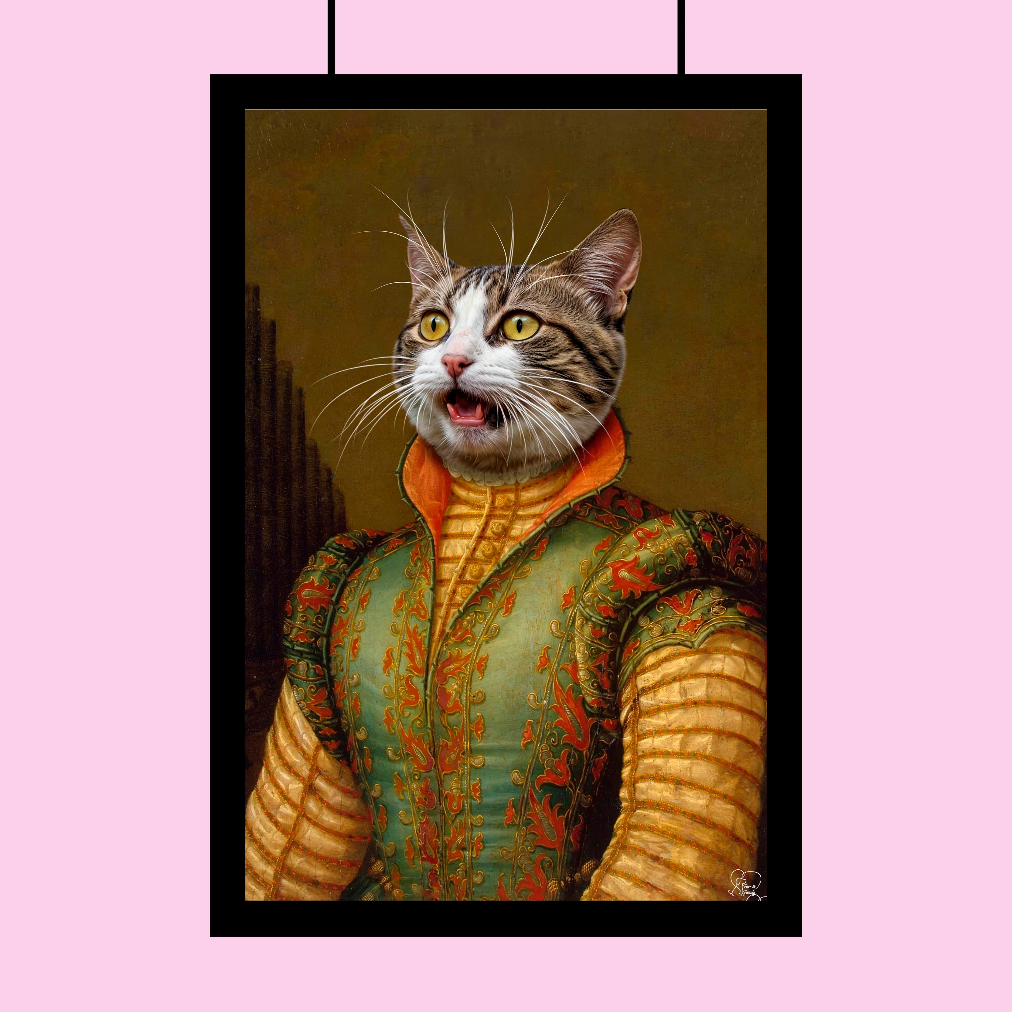 Regal Renaissance Pet Portrait – Custom Pet Canvas
